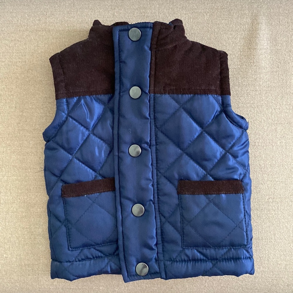 Infant - 3 months puffer vest. Gently used.